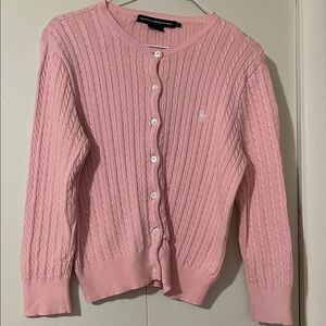 Ralph Lauren Light , fits like a small, pink Cable Knit Cardigan